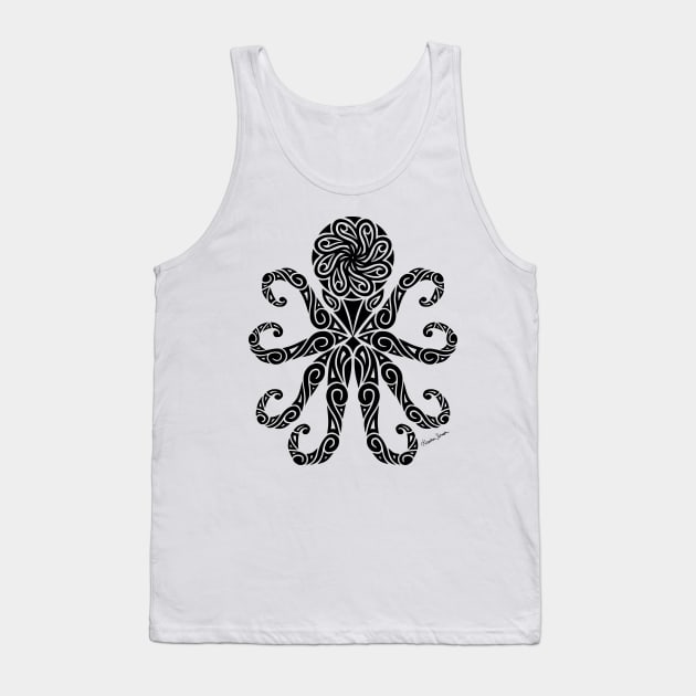 Tribal Octopus Tank Top by artsytoocreations